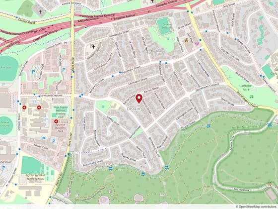 Map of the Embassy, Deakin ACT